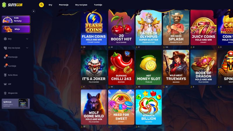 Slotsgem Casino automaty online
